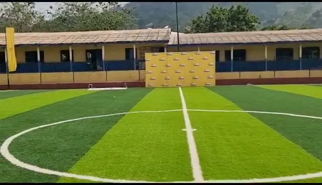 MTN branded backdrop on an outdoor field