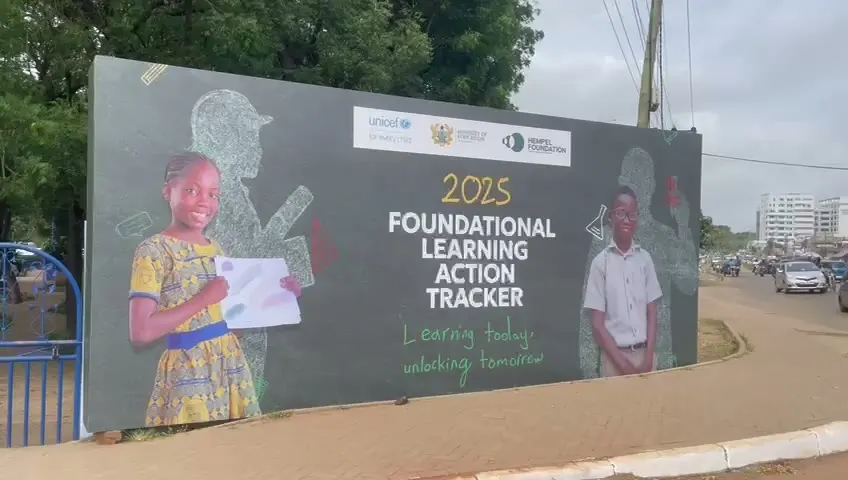 2025 Foundational Learning Action Tracker roadside billboard